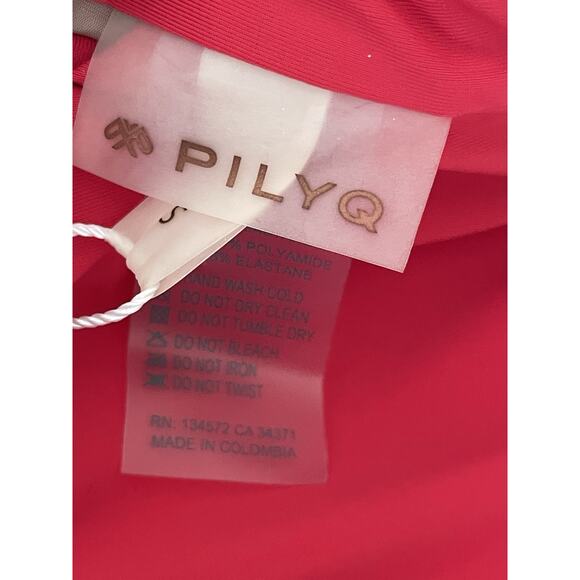 PilyQ Swim Bikini Top Lace Bralette Rouge Padding Swimwear - Picture 9 of 10